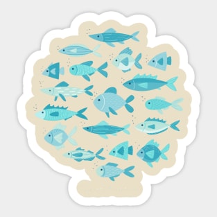 Fish school Sticker